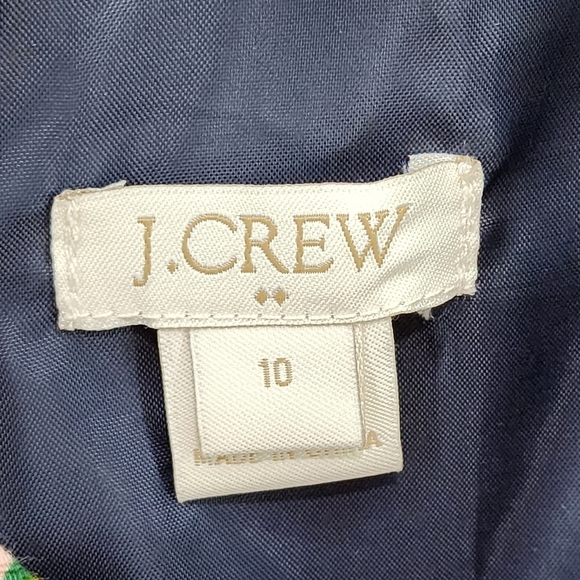 J. Crew Women's Floral Pleated Flared Dress - 10 - Picture 3 of 6